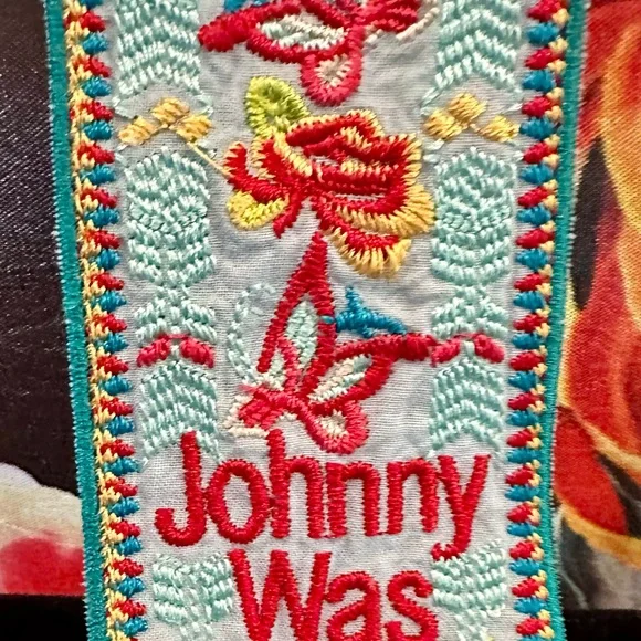 Johnny Was Gorgeous Black Floral Kimono - Picture 9 of 10